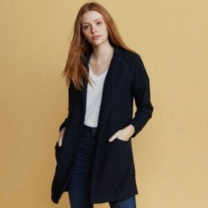 MARINE LAYER Birdseye Cardigan Blazer Cotton Size Small